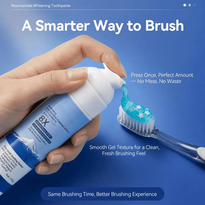 Vitalscalyn® Foaming Whitening Toothpaste 8X - Fresh Breath Stain Removal Gentle Teeth Cleaning 100ml-D
