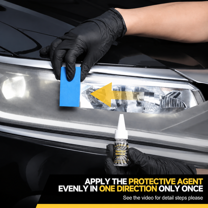 Headlight Restoration Kit – Car Headlight Cleaner, Polish & Protective Coating for Clearer Lenses
