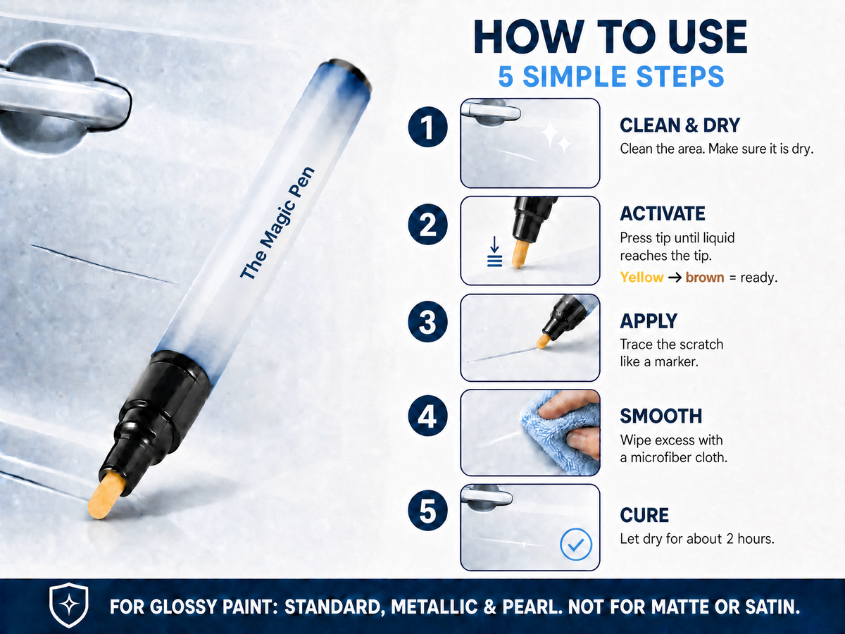 Remove Car Scratches In Seconds — Make Your Car Look Brand New Again